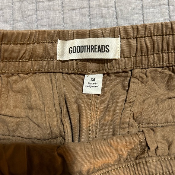 Goodthreads 7 inch Inseam Pull-on Stretch Canvas Short Flat-Front, Kaki Size XS - Picture 3 of 6